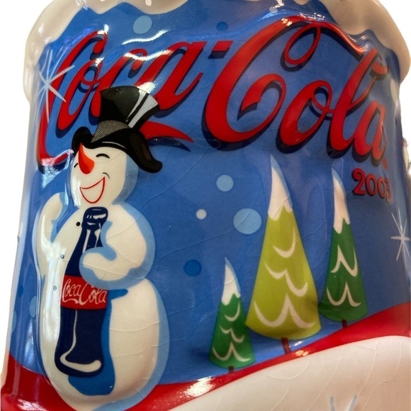 Coca-Cola 2003 Snowman Winter Christmas Mug Preowned - Picture 3 of 6